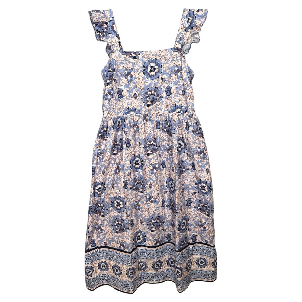 Anne Klein Women's Maxwell Smocked Back Midi With Ruffled Straps, Size 10